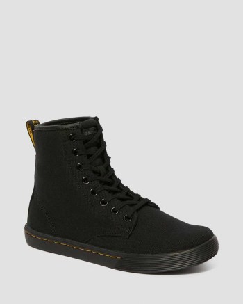 Dr Martens Sheridan Canvas Lifestyle Topanky Damske Čierne | 4130-BSZJN
